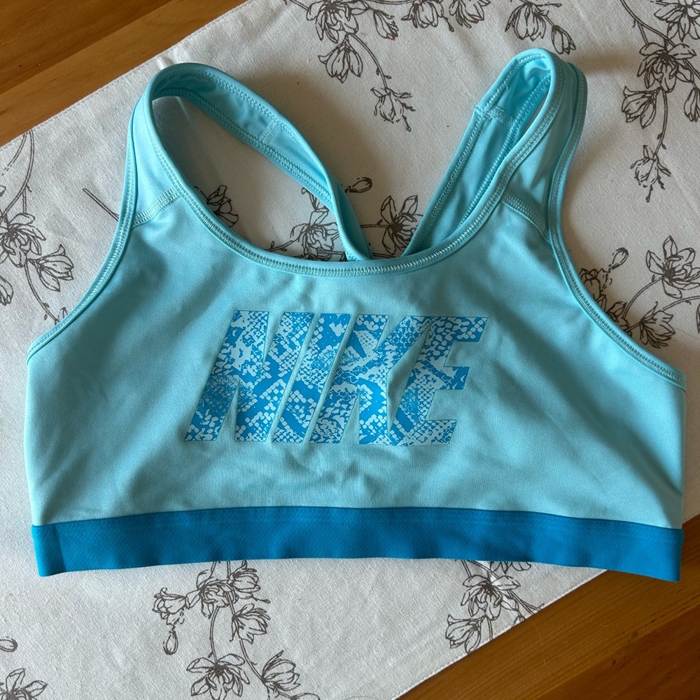 Blue Nike Sports Bra Large